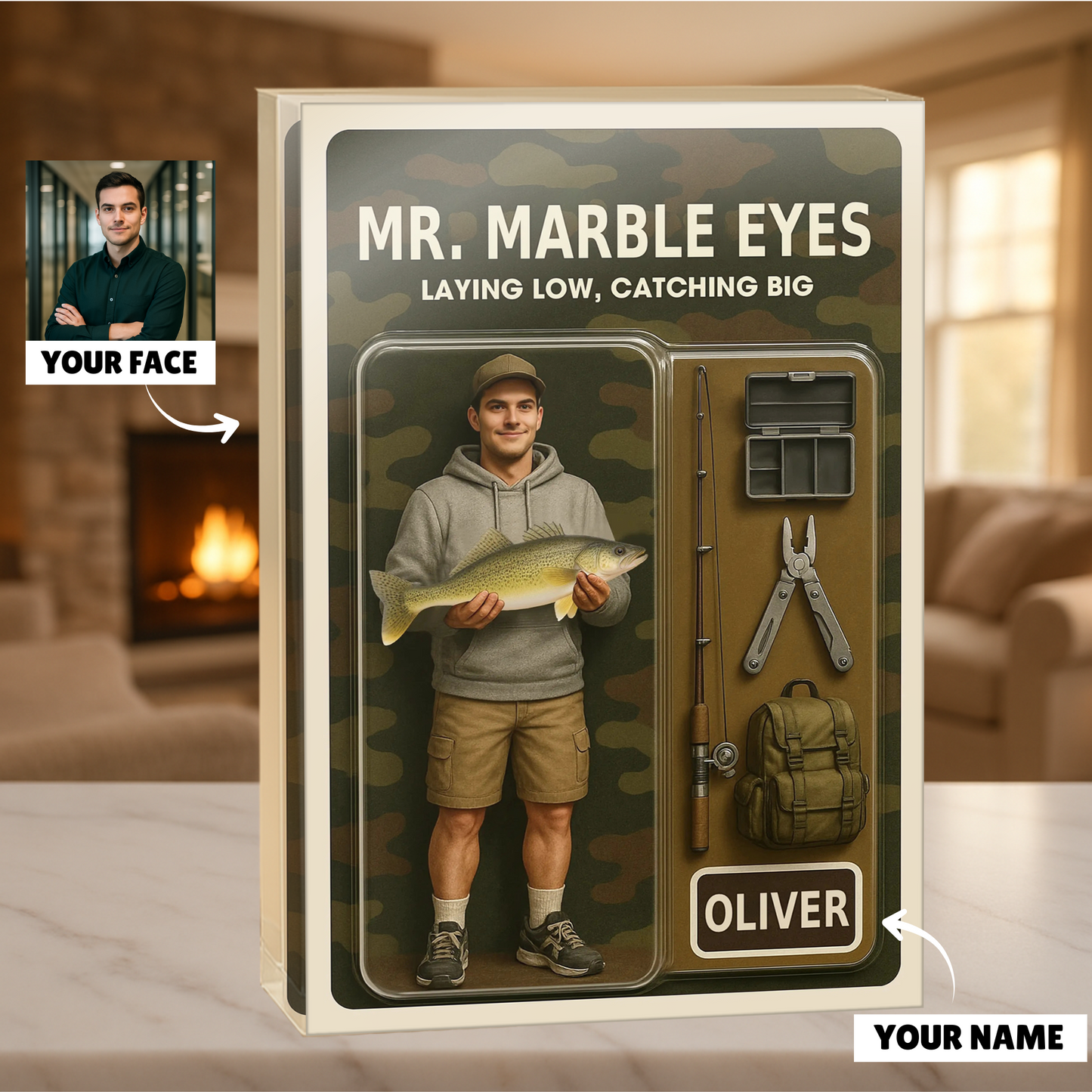 Camouflage - Custom Face Acrylic Plaque