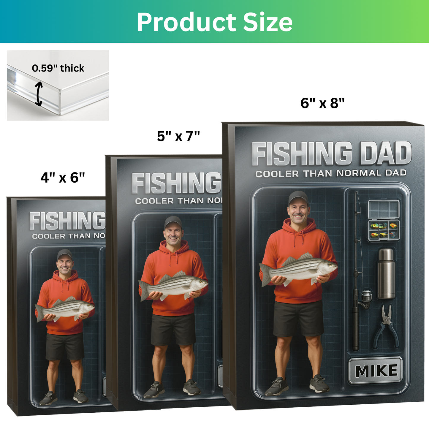 Personalized Fishing Acrylic Plaque 30