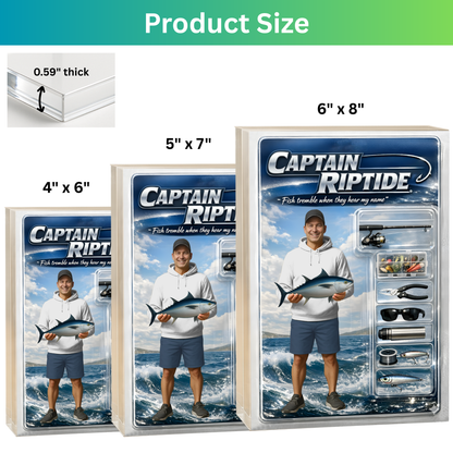 Personalized Saltwater Fishing Acrylic Plaque 36