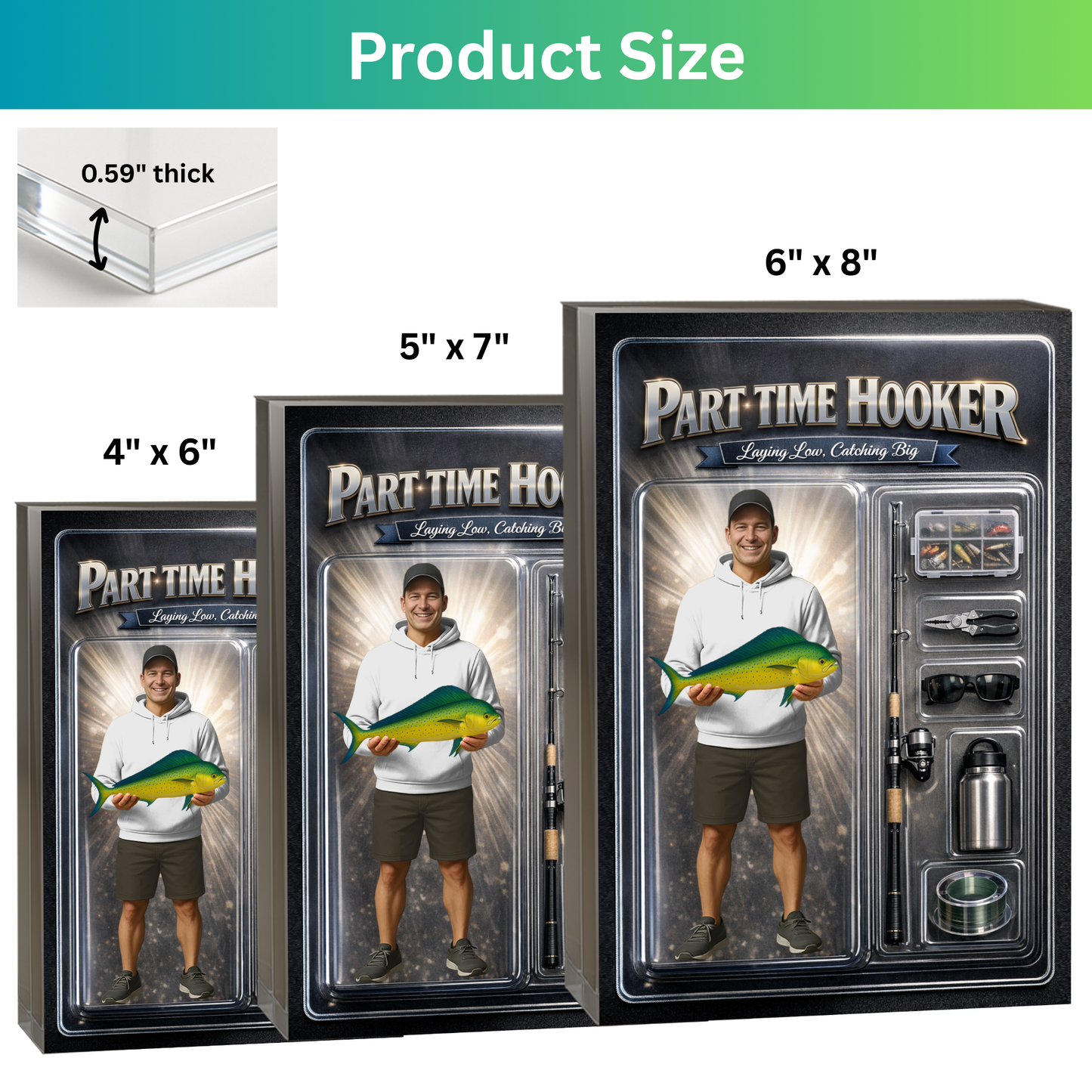 Personalized Fishing Acrylic Plaque 45