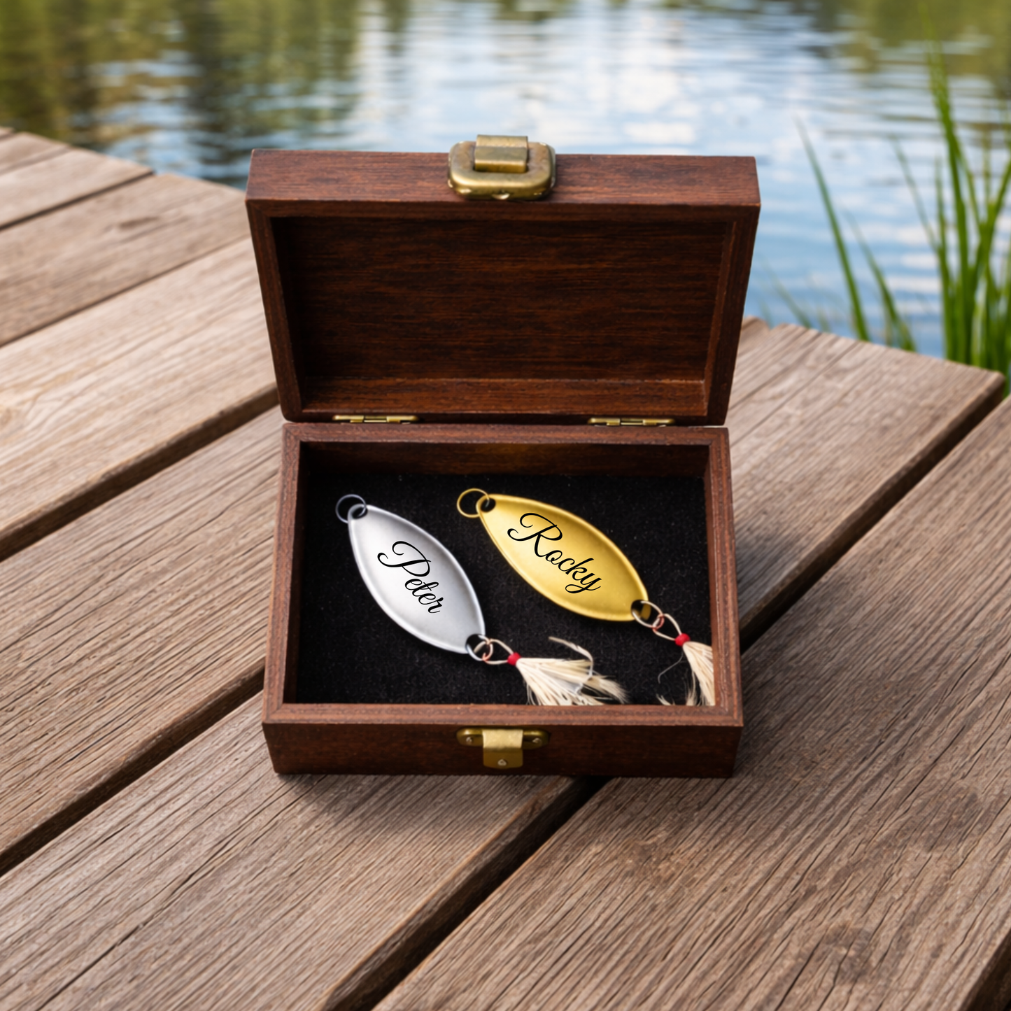 Personalized Engraved Fishing Lure With Printed Box 3