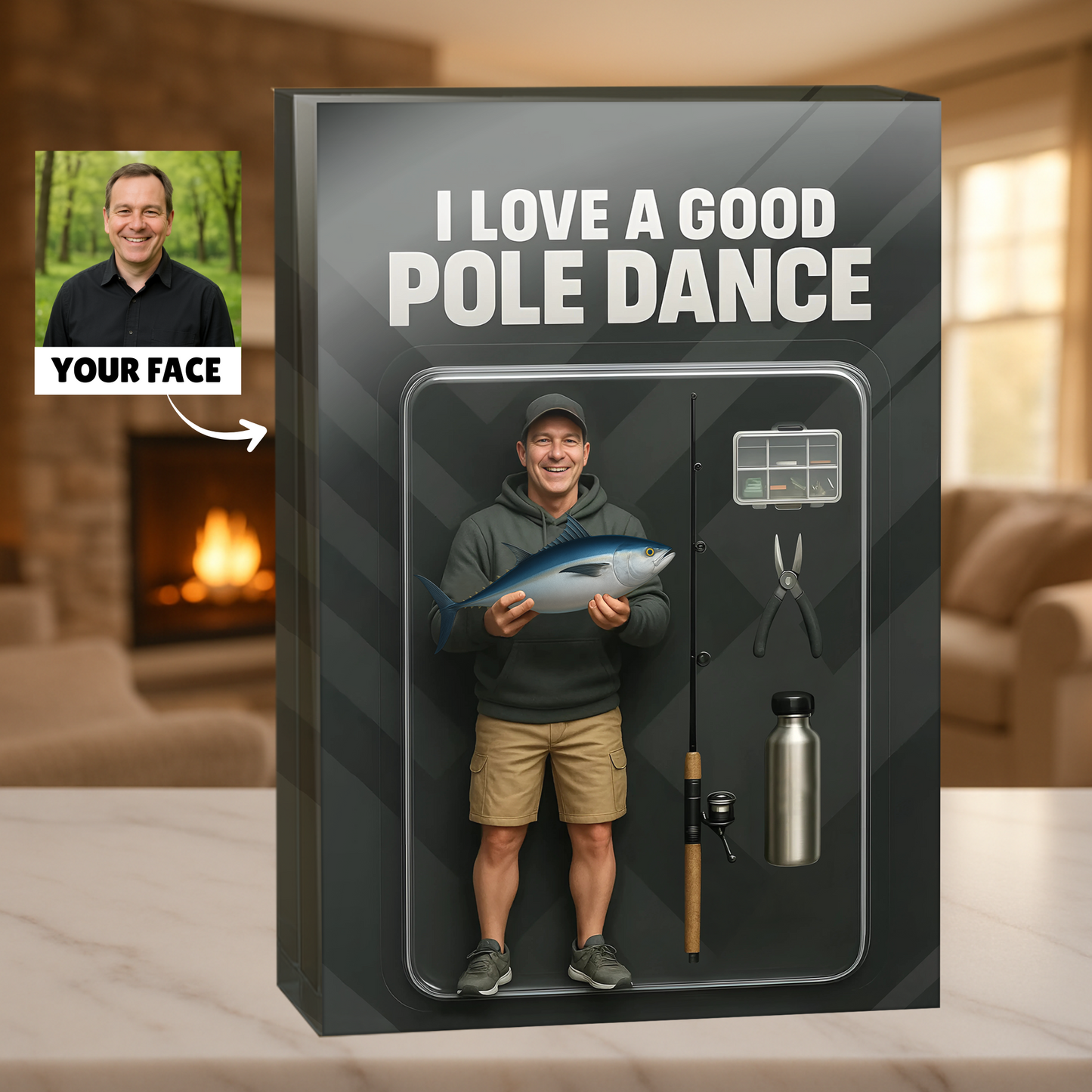 I Love a Good Pole Dance - Custom Face Acrylic Plaque