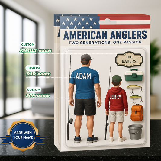 American Anglers Custom Name Acrylic Block