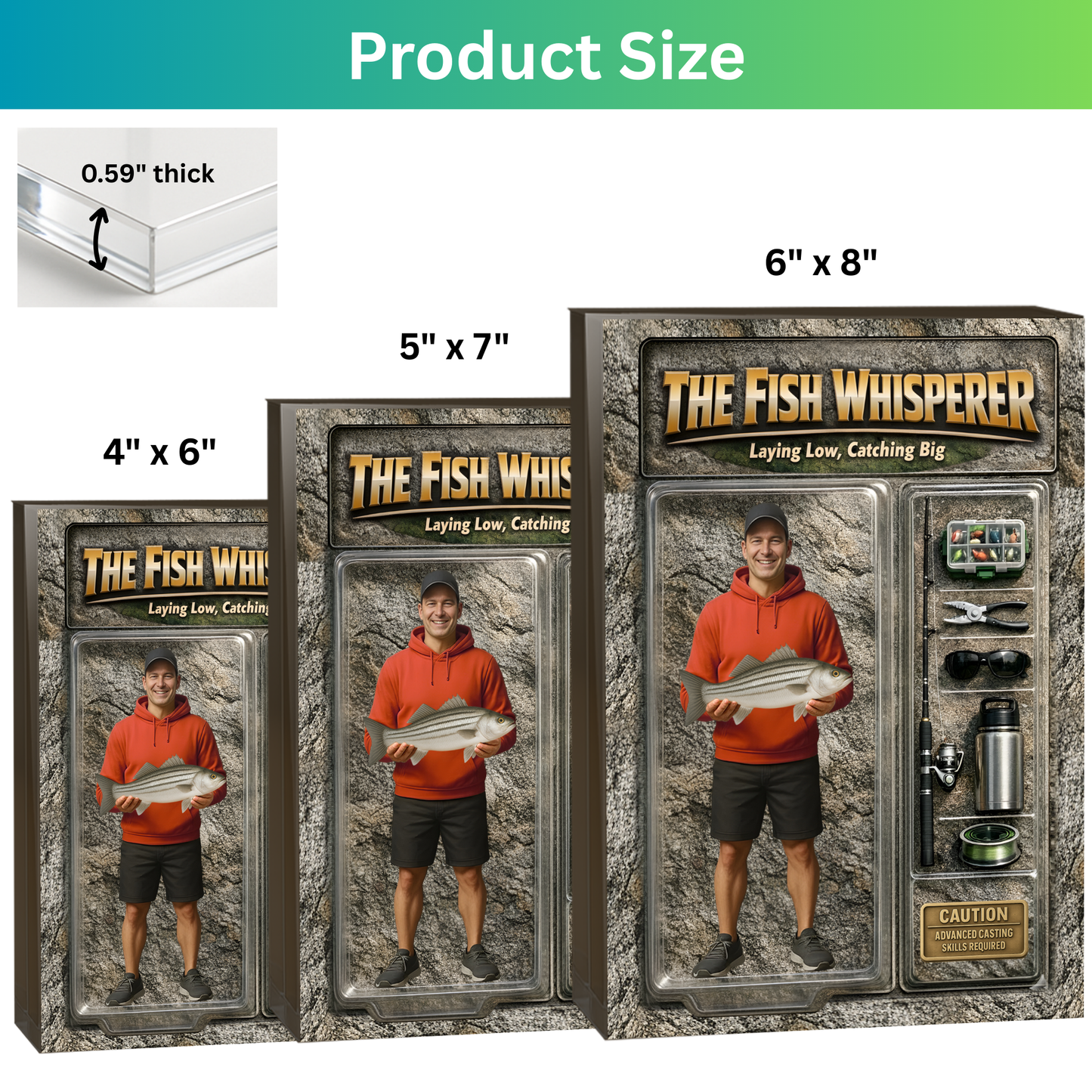 Personalized Fishing Acrylic Plaque 38