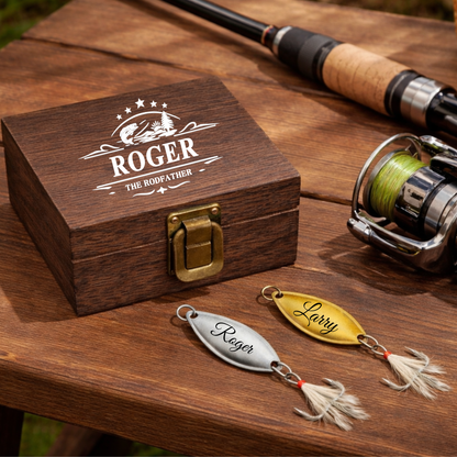 Personalized Engraved Fishing Lure With Printed Box 4