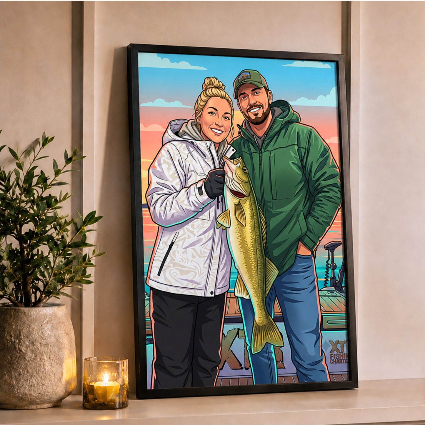 GTA Vice City Personalized Fishing Poster