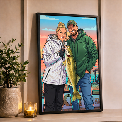GTA Vice City Personalized Fishing Poster