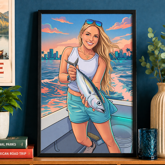GTA Vice City Personalized Fishing Poster