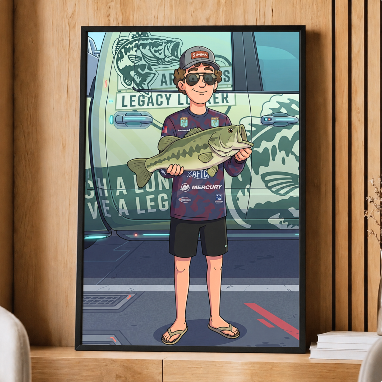 Futurama Character Personalized Fishing Poster