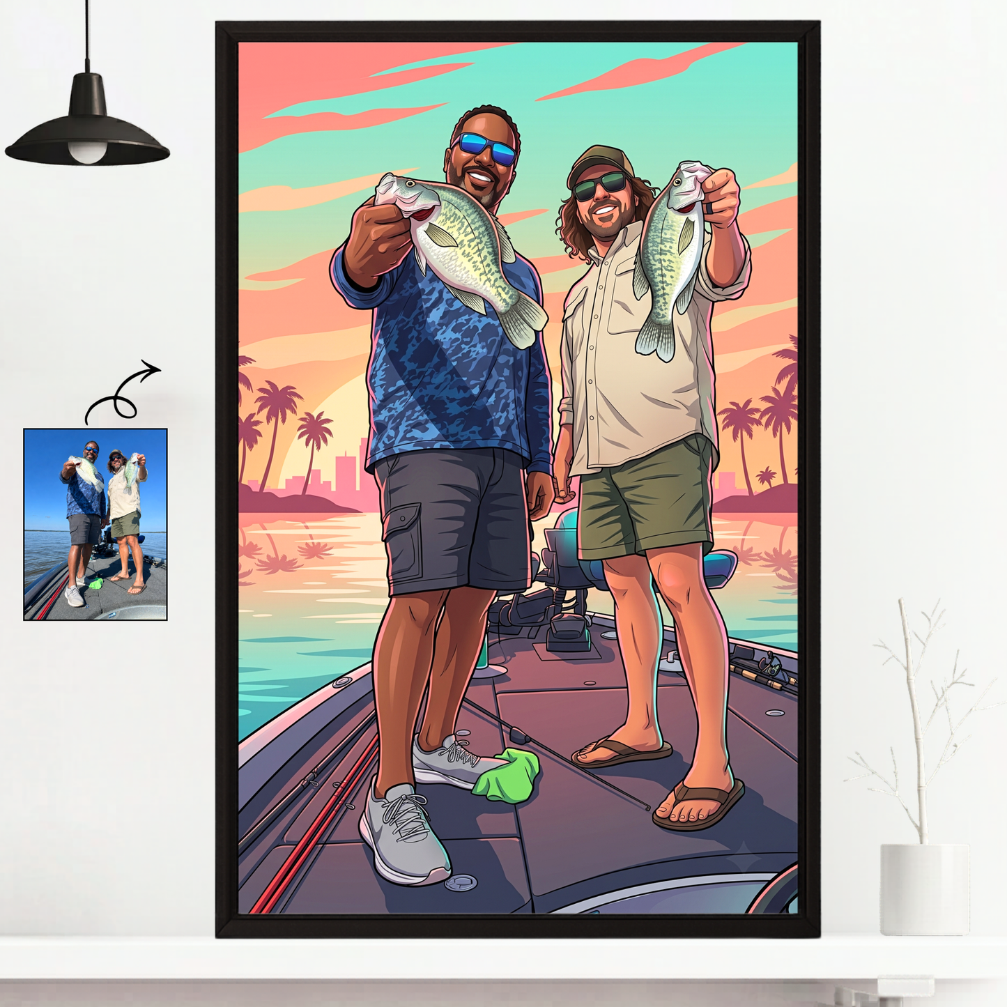 GTA Vice City Personalized Fishing Poster