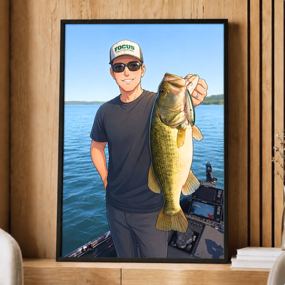 Anime Personalized Fishing Poster