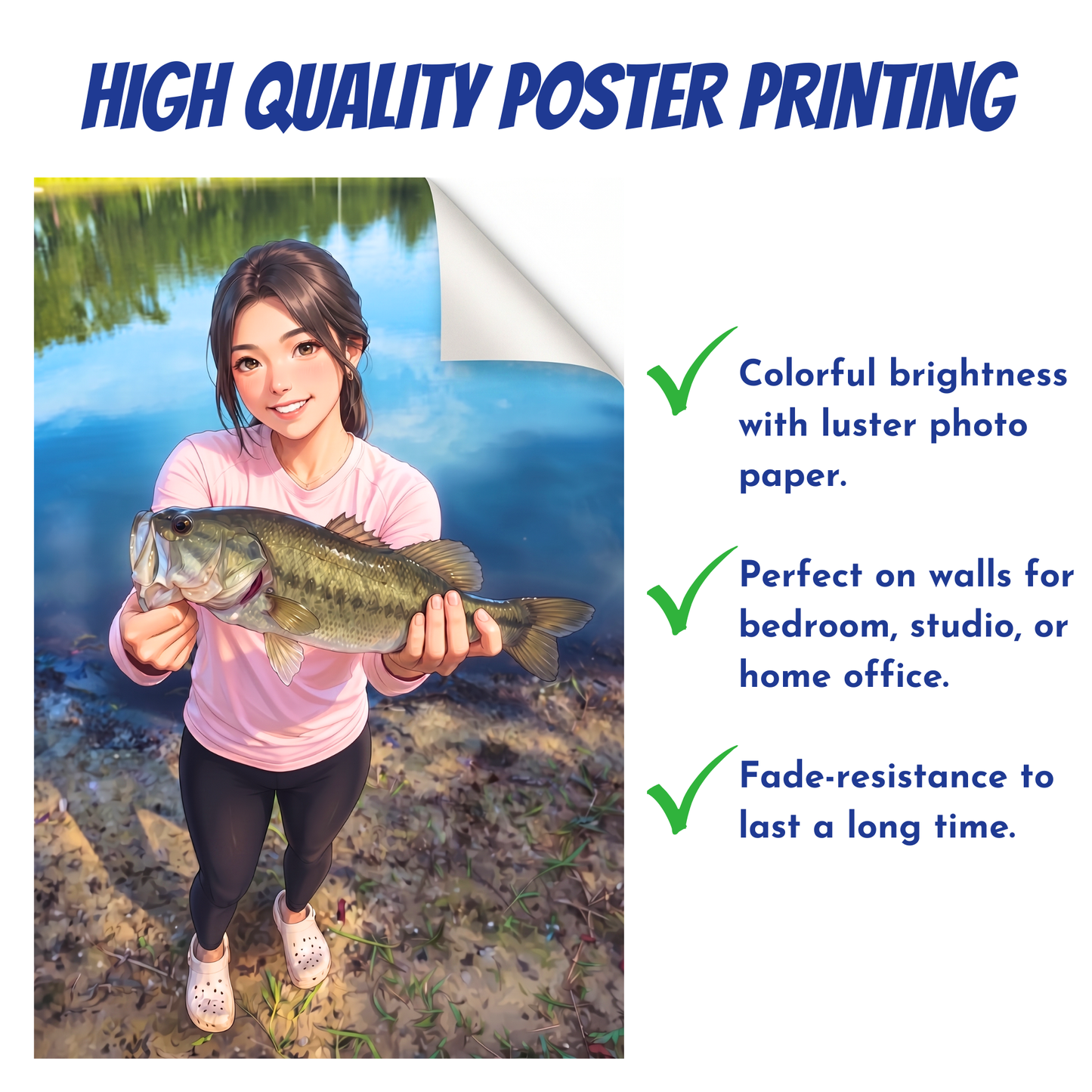 Anime Personalized Fishing Poster