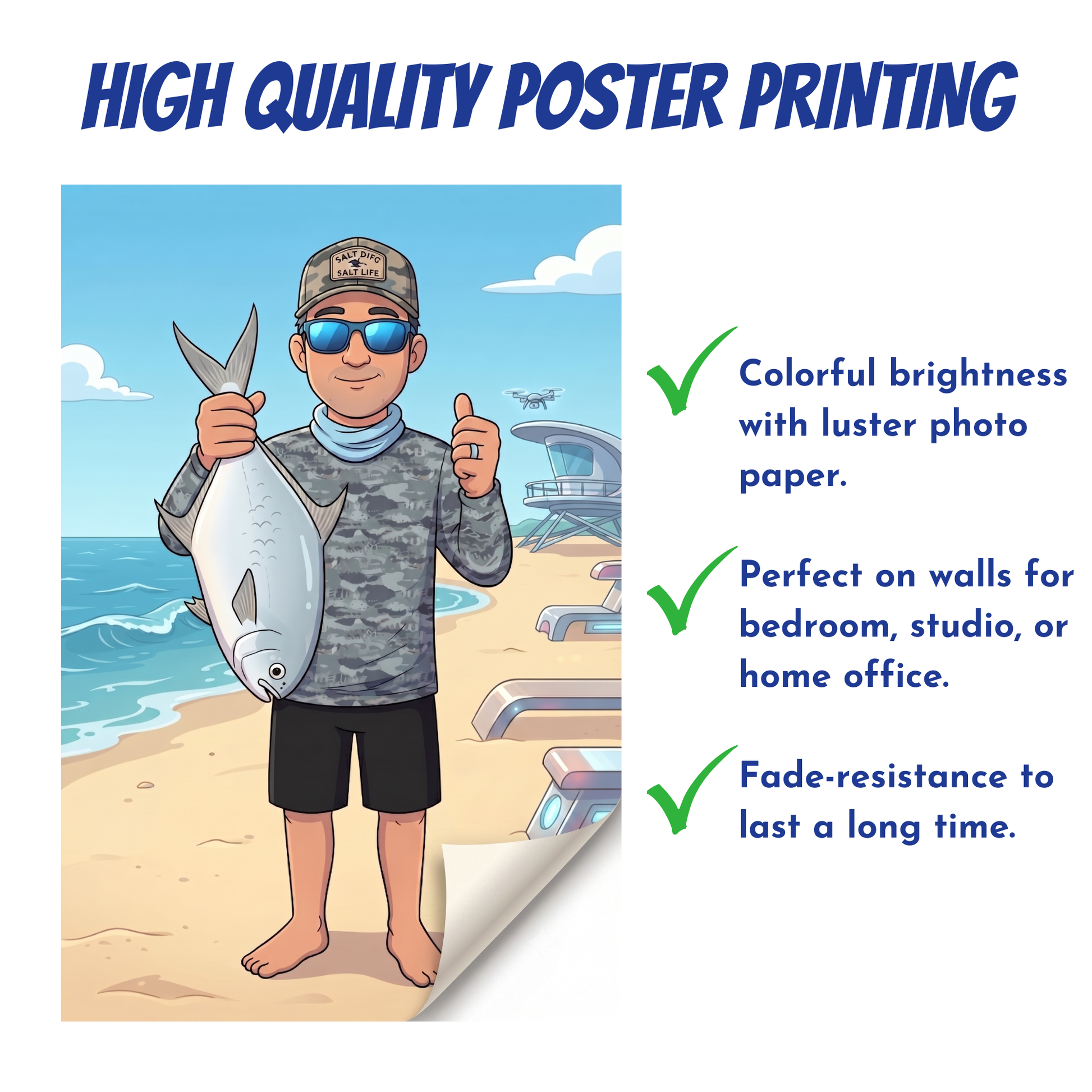 Futurama Character Personalized Fishing Poster – Fishionist