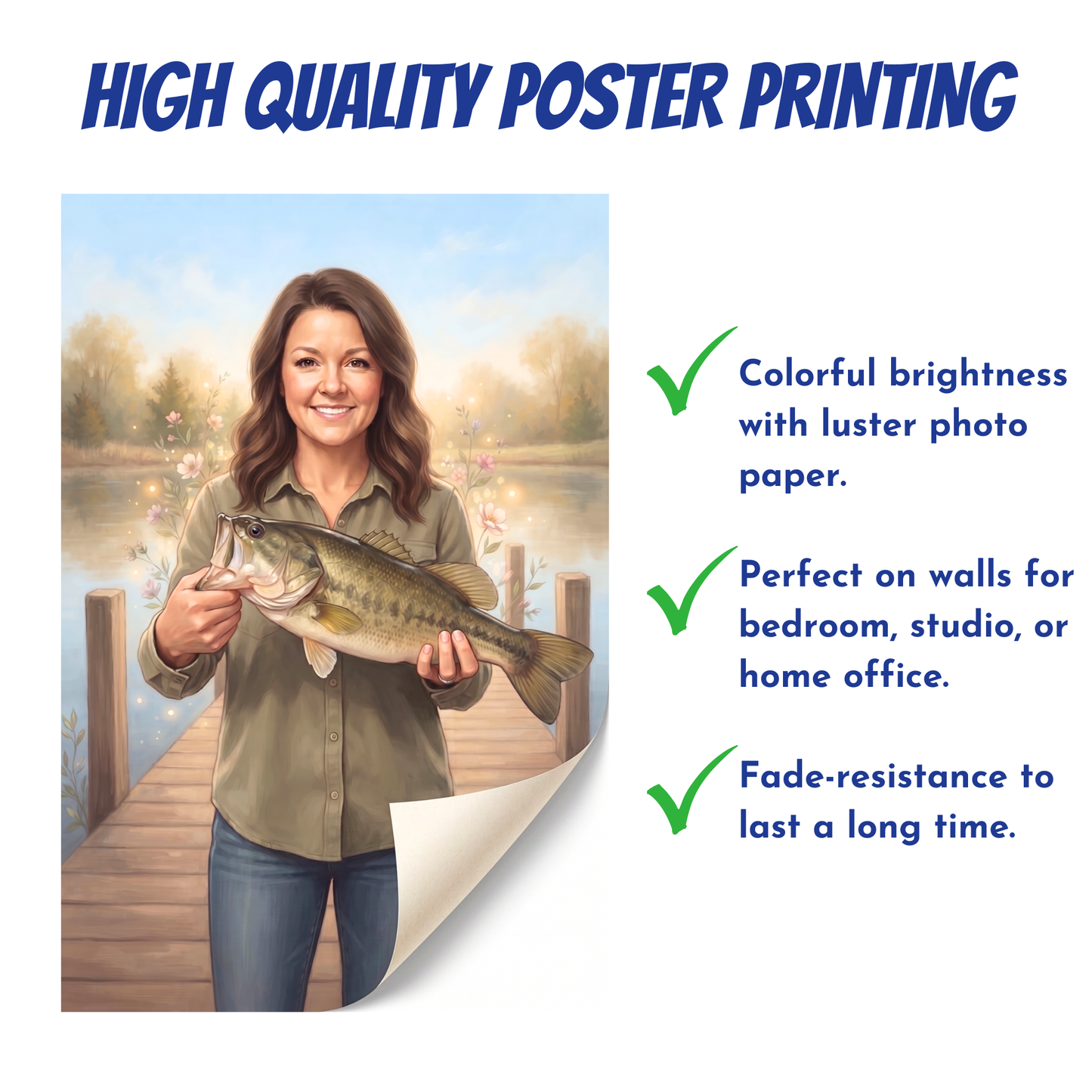 Memorial Personalized Fishing Poster