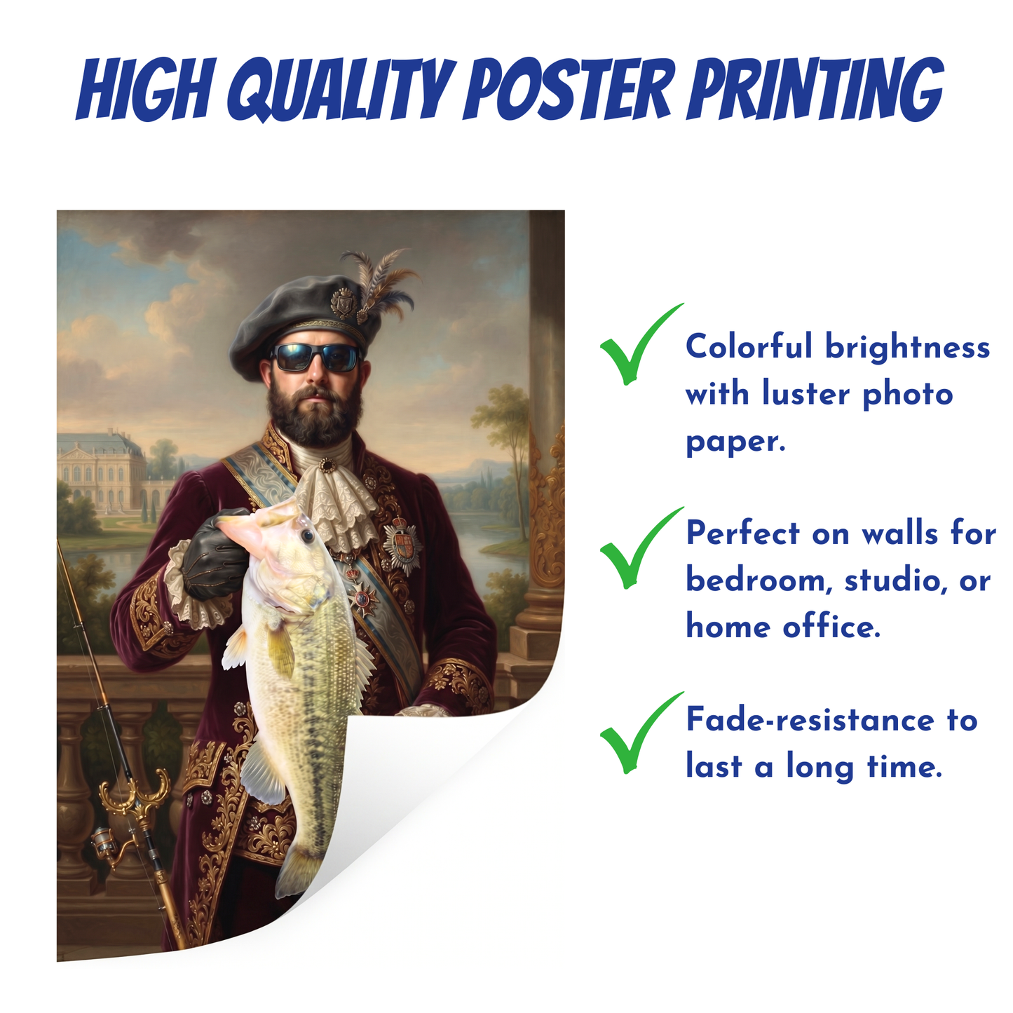 Renaissance Royal Fishing Poster