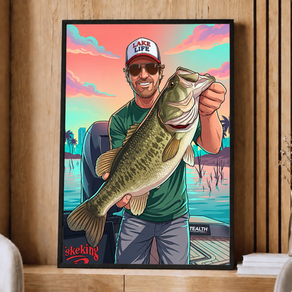 GTA Vice City Personalized Fishing Poster
