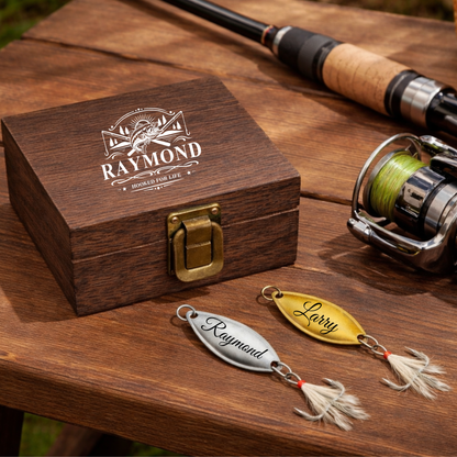 Personalized Engraved Fishing Lure With Printed Box 3