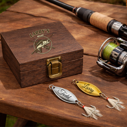 Personalized Engraved Fishing Lure With Printed Box 2