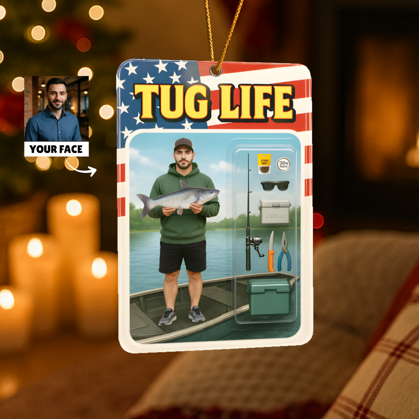 Custom Face Acrylic Ornament