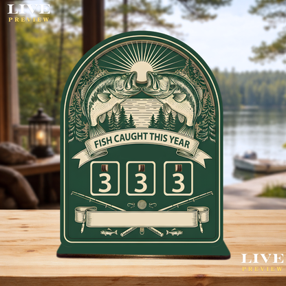 Personalized Fish Tracker With Base – Model 2