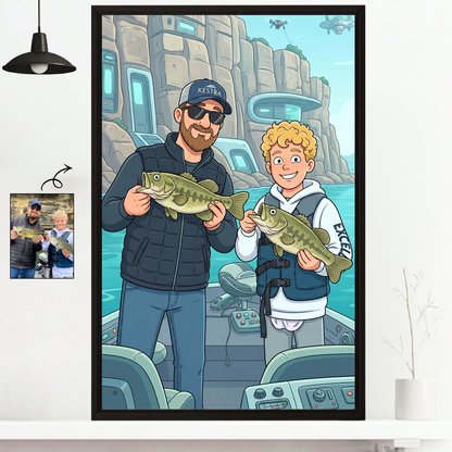 Futurama Character Personalized Fishing Poster