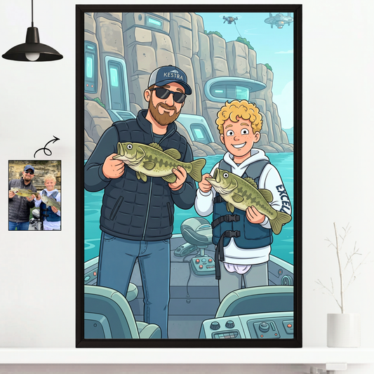 Futurama Character Personalized Fishing Poster