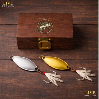 Personalized Engraved Fishing Lure With Printed Box 2