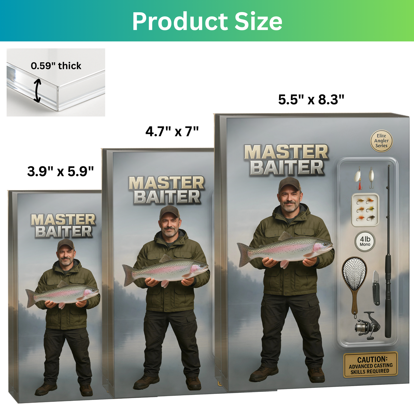 Master Baiter Figure Acrylic Block