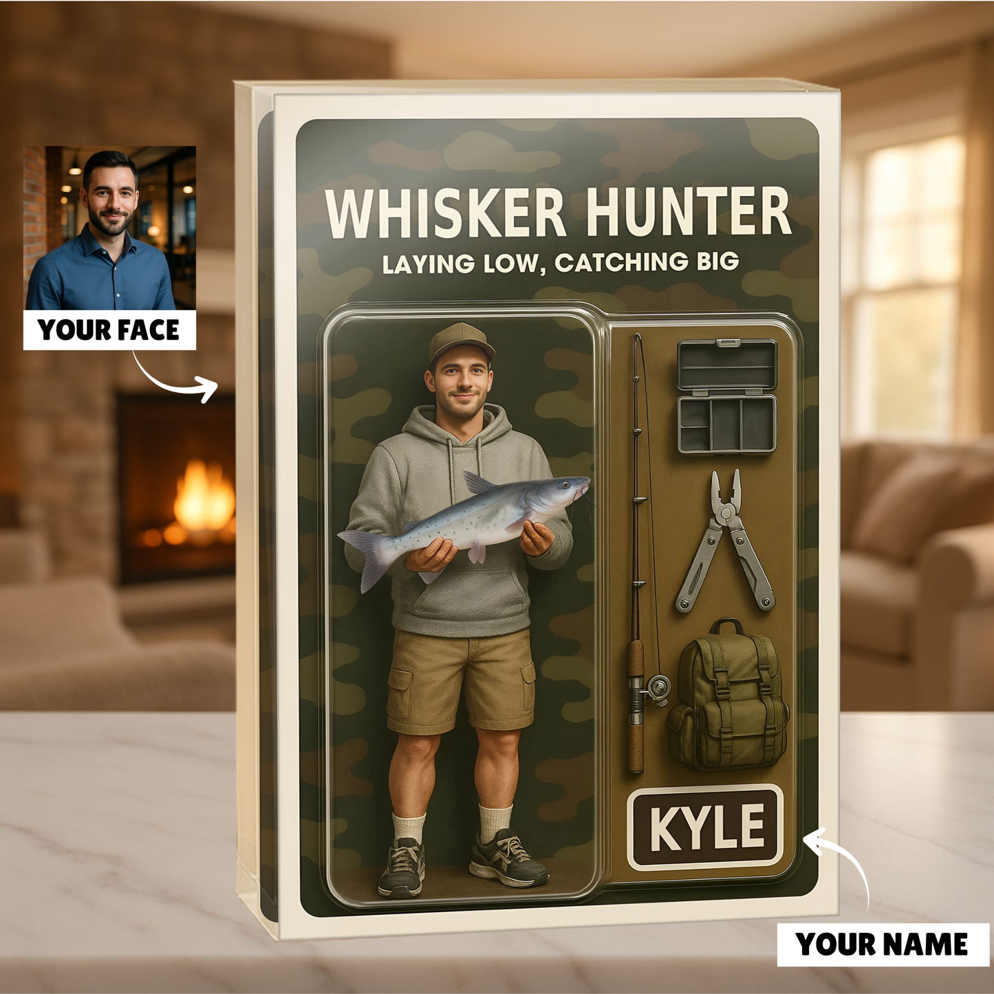 Camouflage - Custom Face Acrylic Plaque