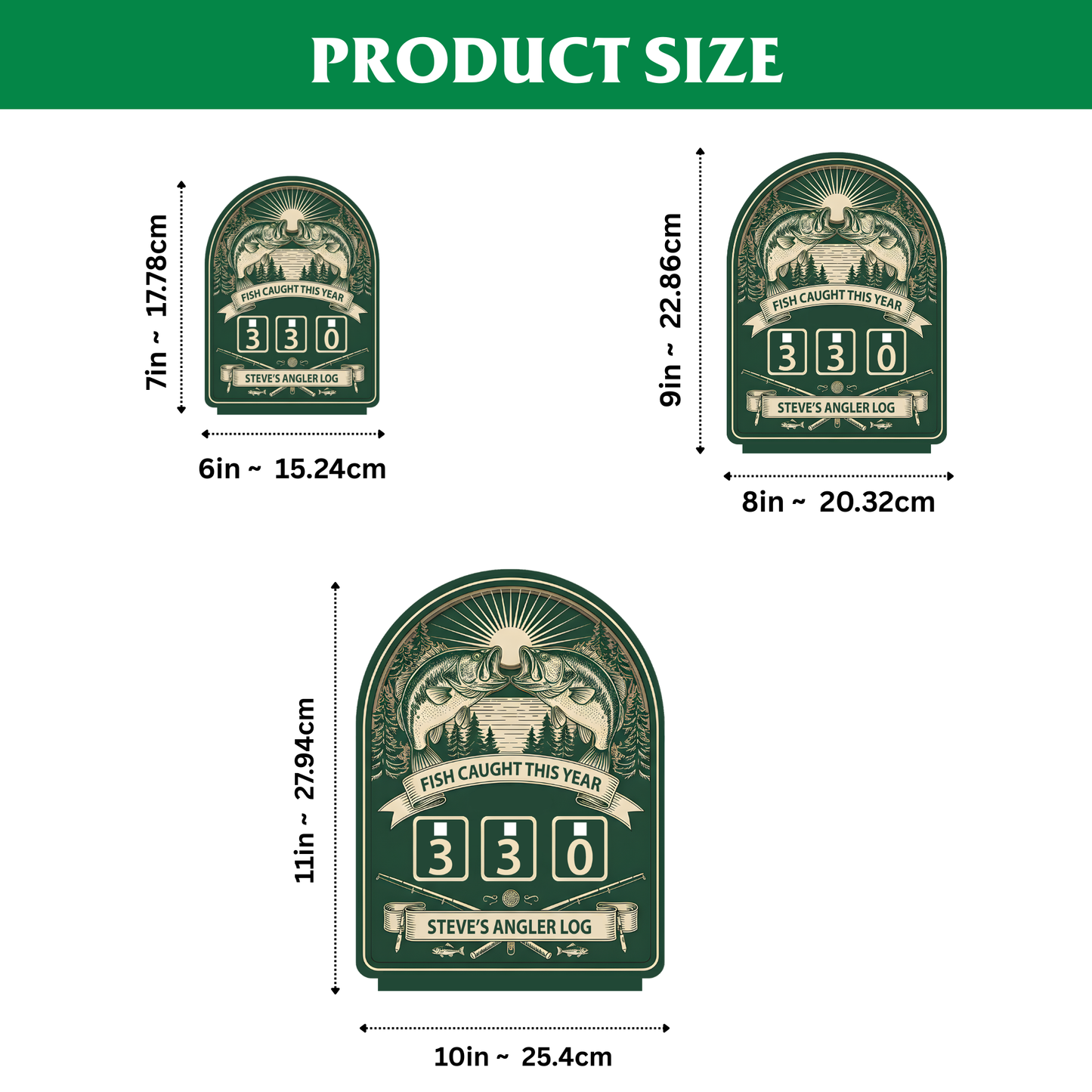 Personalized Fish Tracker With Base – Model 2