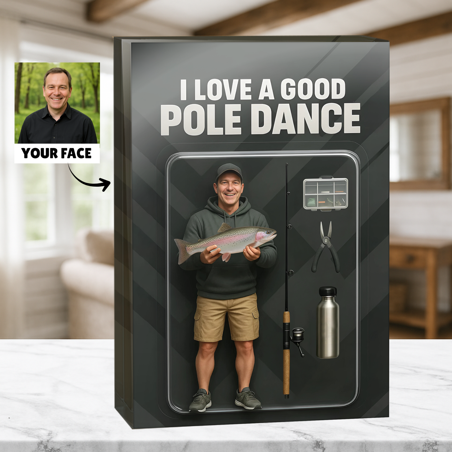 I Love a Good Pole Dance - Custom Face Acrylic Plaque