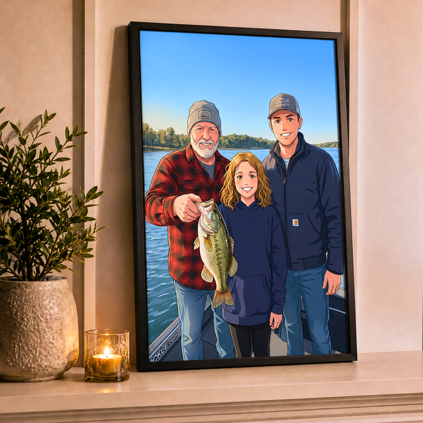 Anime Personalized Fishing Poster
