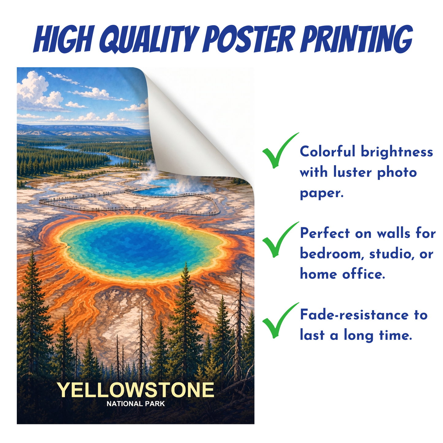National Park Poster Set - Choose Any 3 Scenic Prints - Nature Lover Wall Decor