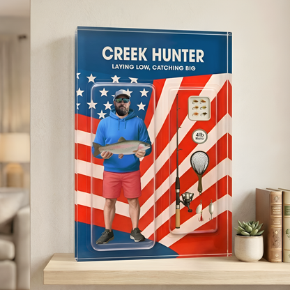 Custom Face Fishing Photo - Personalized Acrylic Plaque