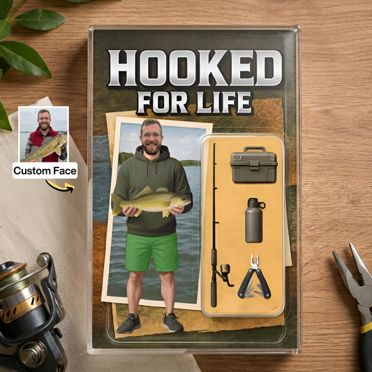Custom Face Fishing Photo - Personalized Acrylic Plaque
