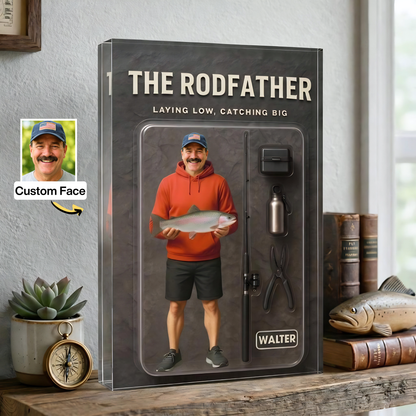 Custom Face Fishing Photo - Personalized Acrylic Plaque