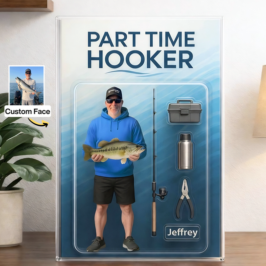 Custom Face Fishing Photo - Personalized Acrylic Plaque