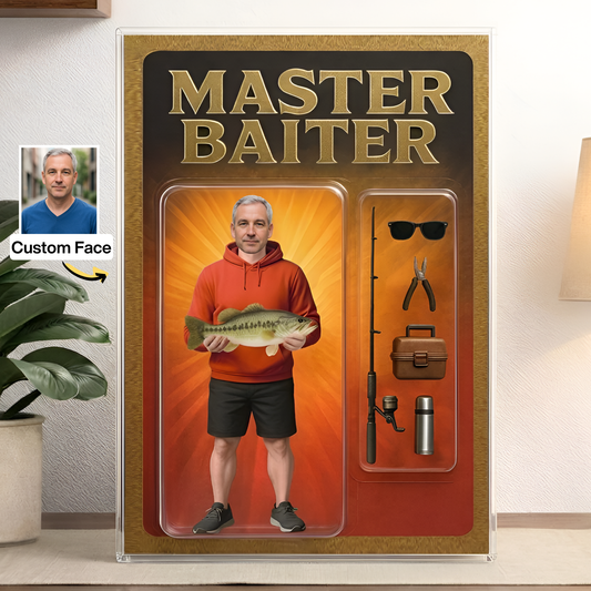 Custom Face Fishing Photo - Personalized Acrylic Plaque