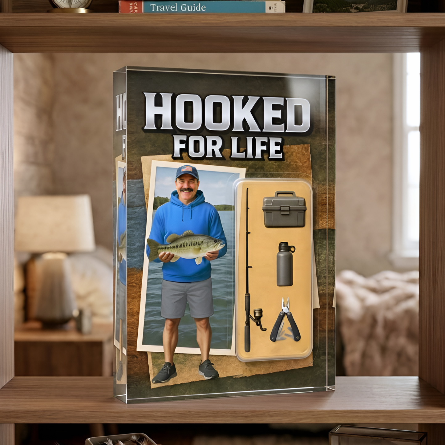 Custom Face Fishing Photo - Personalized Acrylic Plaque