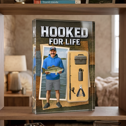 Custom Face Fishing Photo - Personalized Acrylic Plaque