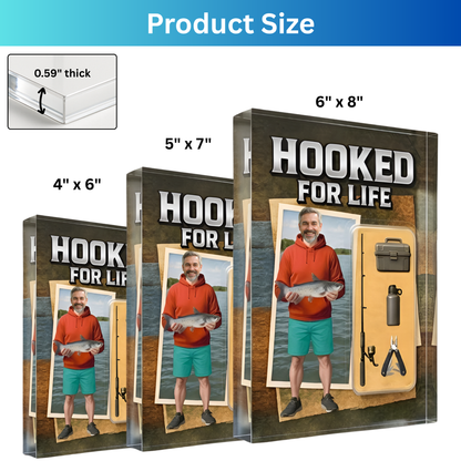 Custom Face Fishing Photo - Personalized Acrylic Plaque