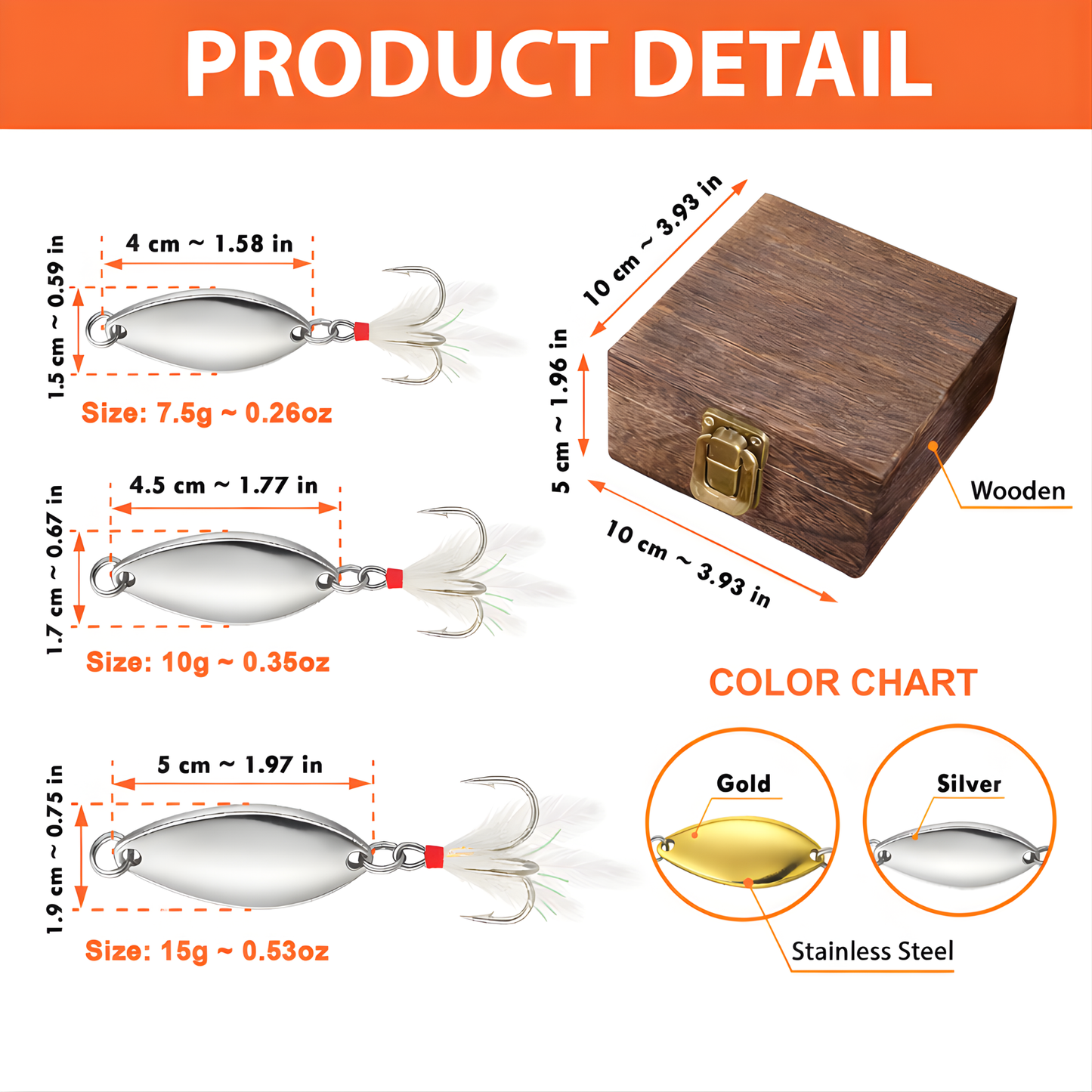 Personalized Engraved Fishing Lure With Printed Box 1