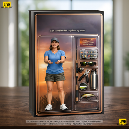 Personalized Fishing Acrylic Plaque 37 - Female