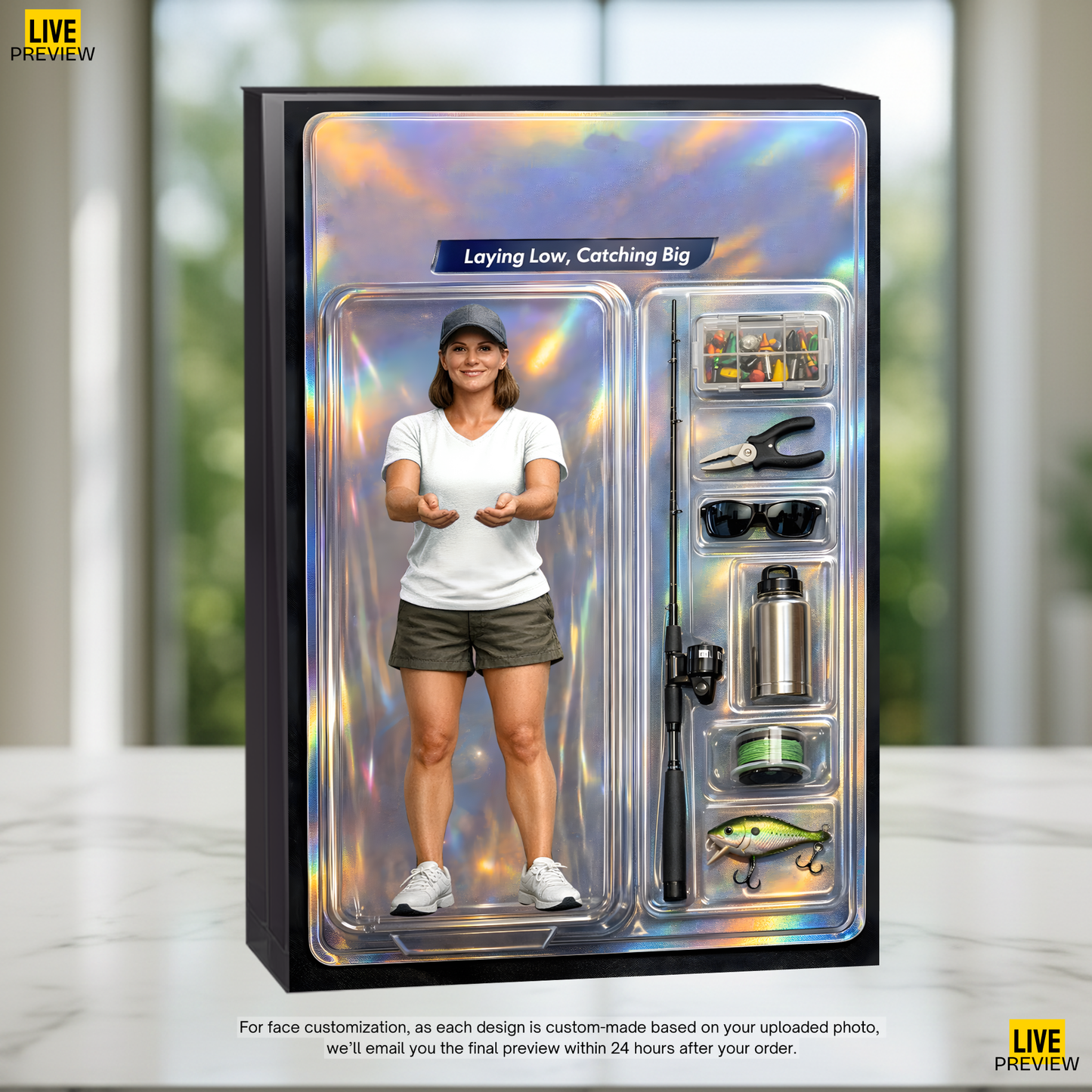 Personalized Fishing Acrylic Plaque 40 - Female