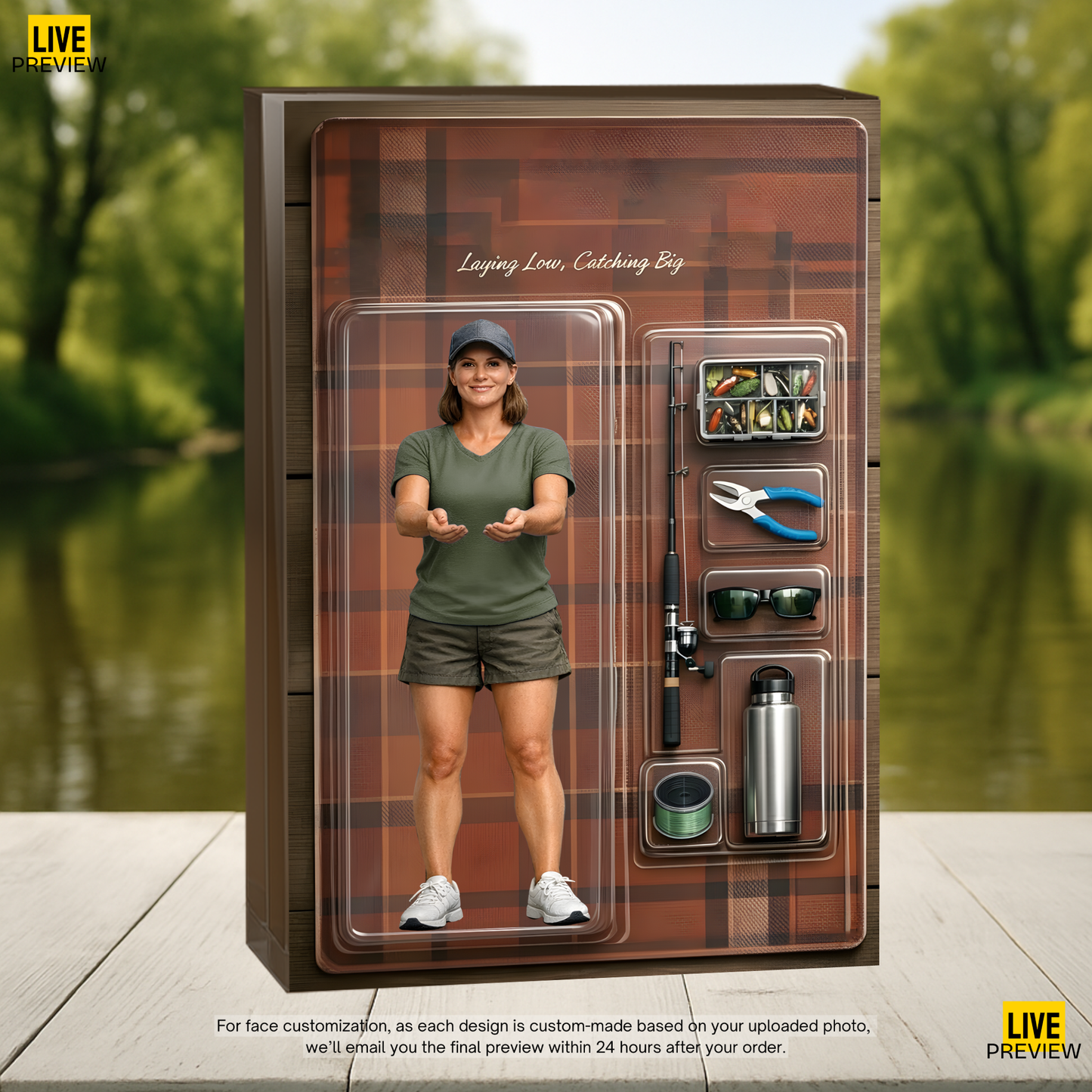 Personalized Fishing Acrylic Plaque 42 - Female