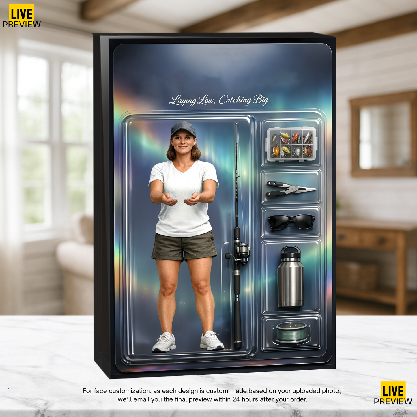 Personalized Fishing Acrylic Plaque 44 - Female