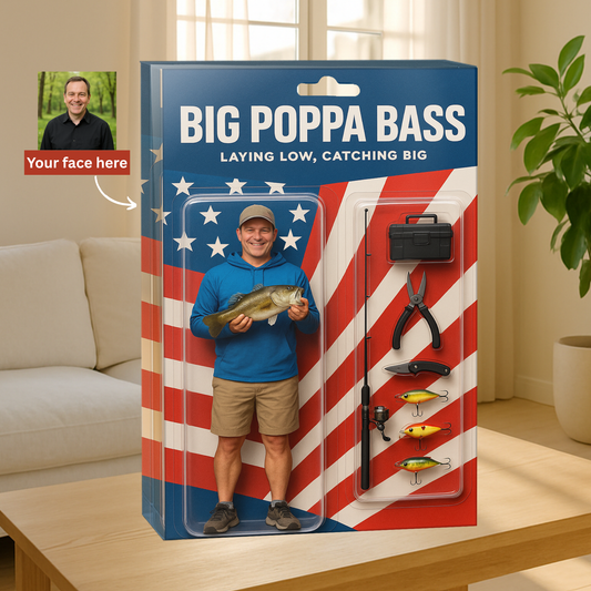 Big Poppa Bass Figure Acrylic Block