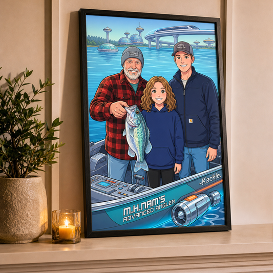 Futurama Character Personalized Fishing Poster