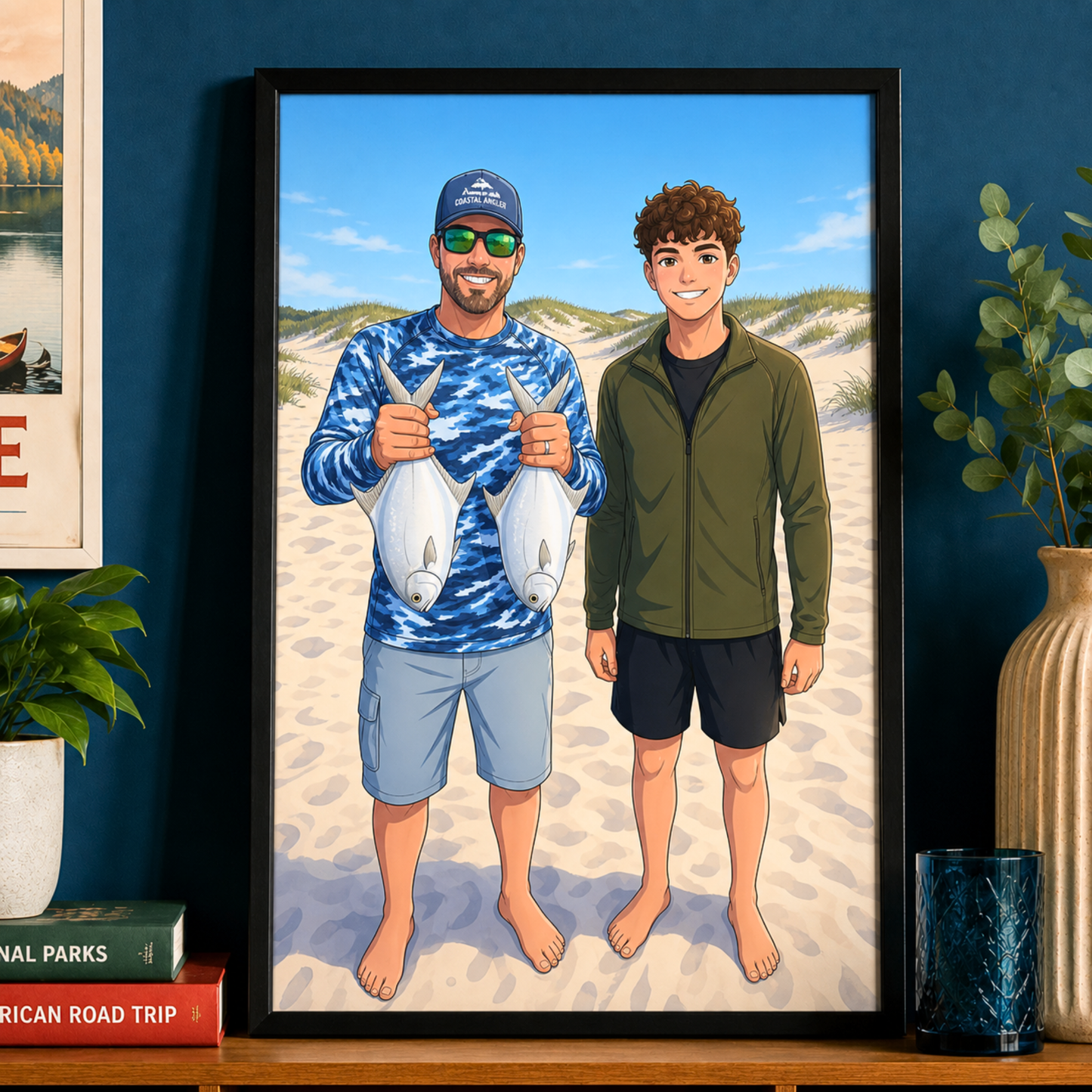 Anime Personalized Fishing Poster