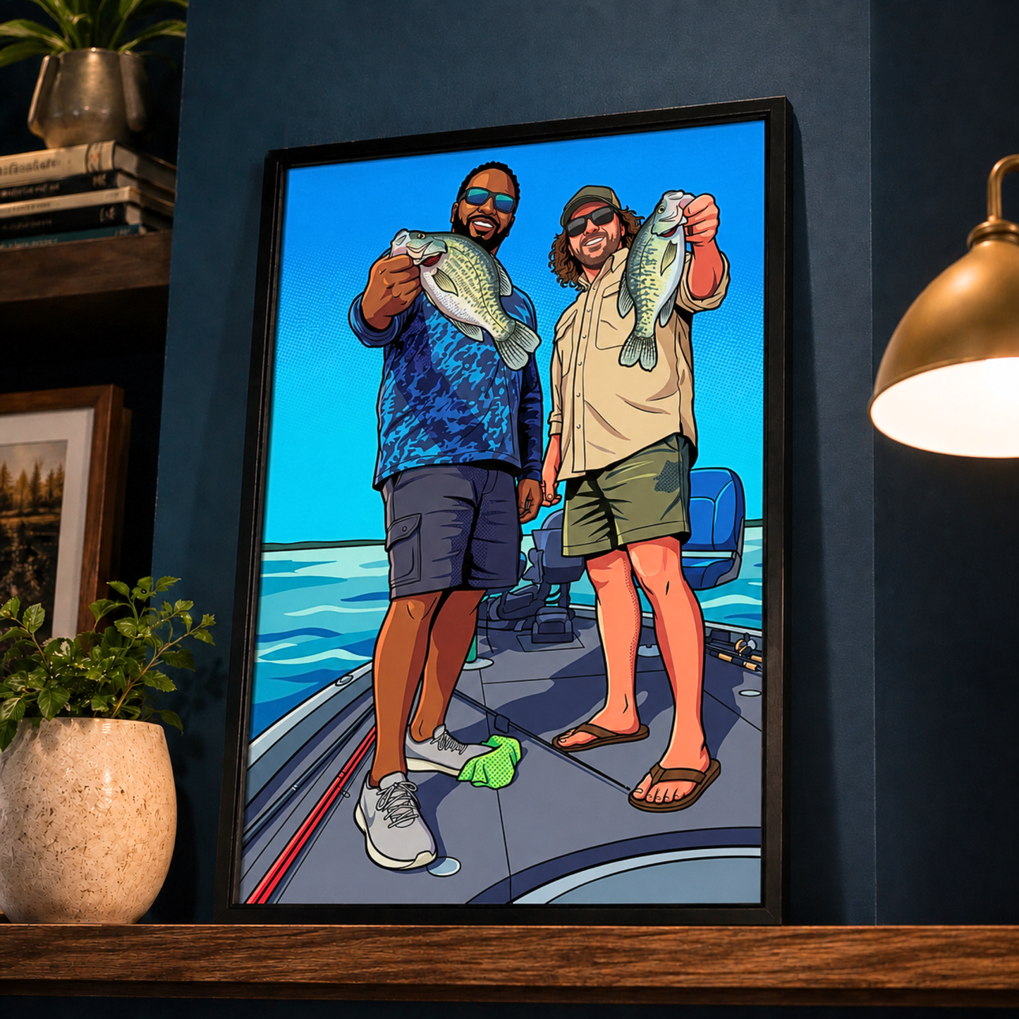 Pop Art Personalized Fishing Poster